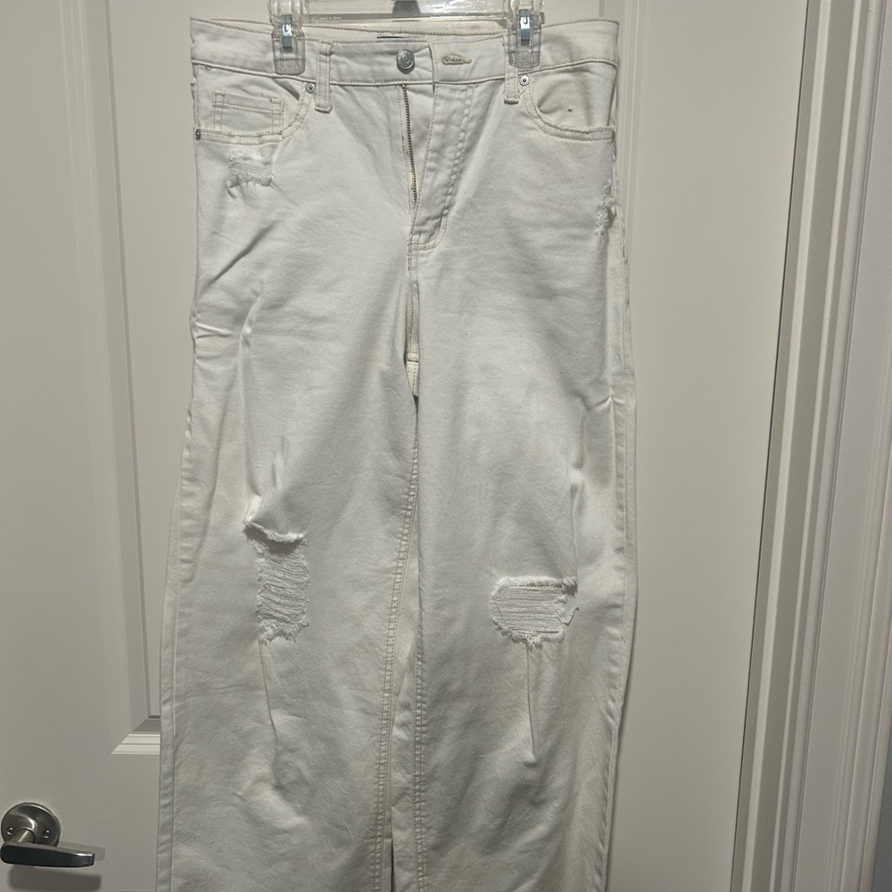 Classic Wide Leg White Jean
